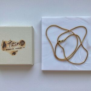 Gold Snake Chain Necklace